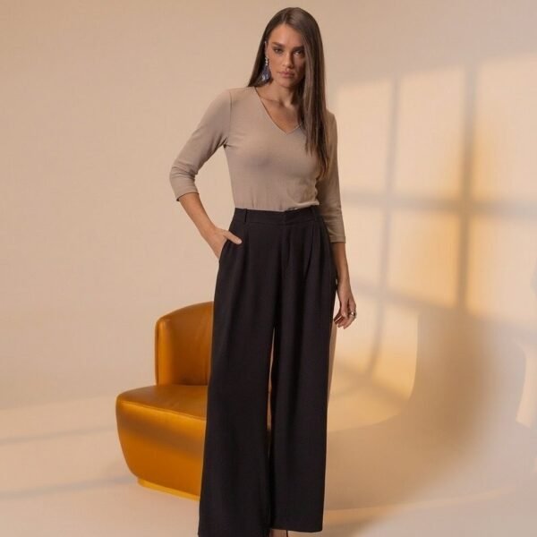 Blusa manga 3/4 algodón